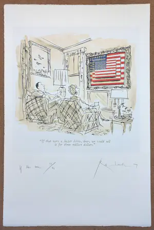 Rob Scholte - If this were a Jasper Johns, zeefdruk (groot!) kopen? Bied vanaf 1!