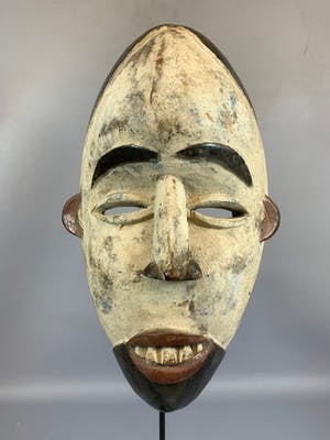 Ibibio - Tribal Used African Ibibio Mask - Nigeria. kopen? Bied vanaf 45!