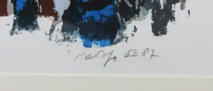 John Lie a Fo - Zeefdruk, Mama Gato - Ingelijst kopen? Bied vanaf 50!