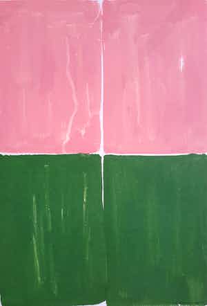 Adine Engelman - Abstracte compositie, monotype verkocht voor € 75!