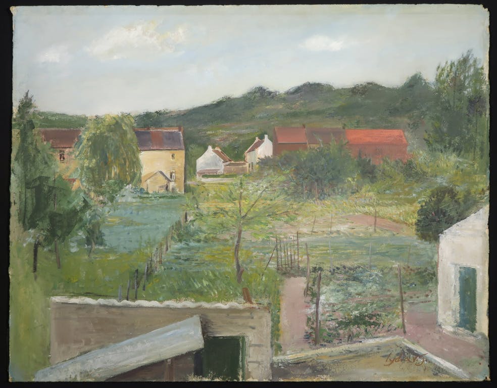 Lydia van Schagen - Lydia van Schagen: Olieverf op papier, Moestuinen - Belgisch Limburg kopen? Bied vanaf 35!