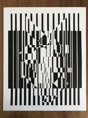Victor Vasarely - 2 offset lithos - AFA en CALCIS - 1973 kopen? Bied vanaf 35!