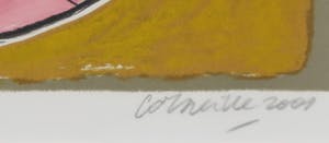 Corneille - Zeefdruk, l'Oiseau bleu - Ingelijst kopen? Bied vanaf 150!