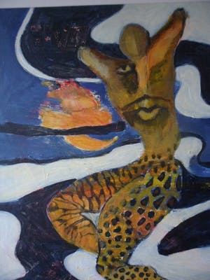 Mary Meijs - Olieverf op karton. Zonder titel. kopen? Bied vanaf 20!