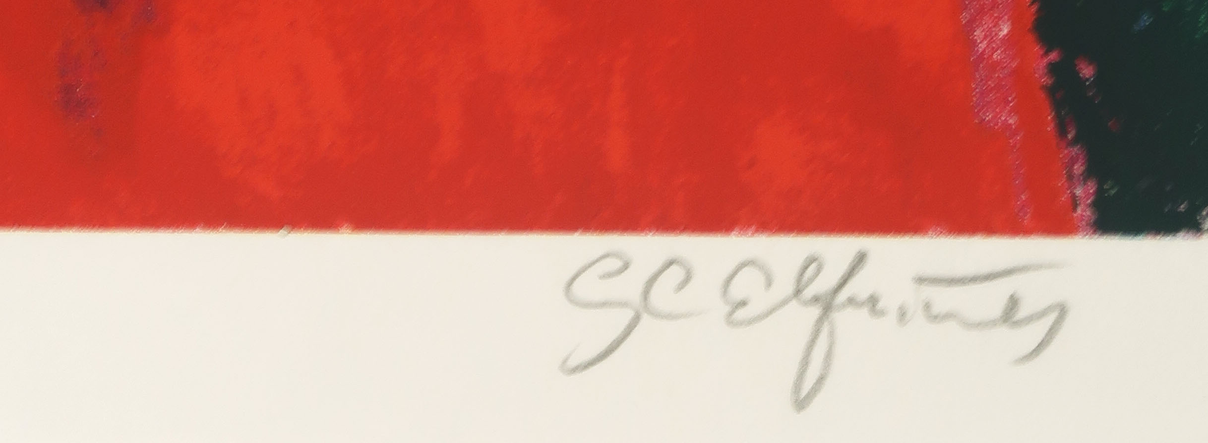 Gerda Elfring - Zeefdruk, Landschap met wilgen kopen? Bied vanaf 1!