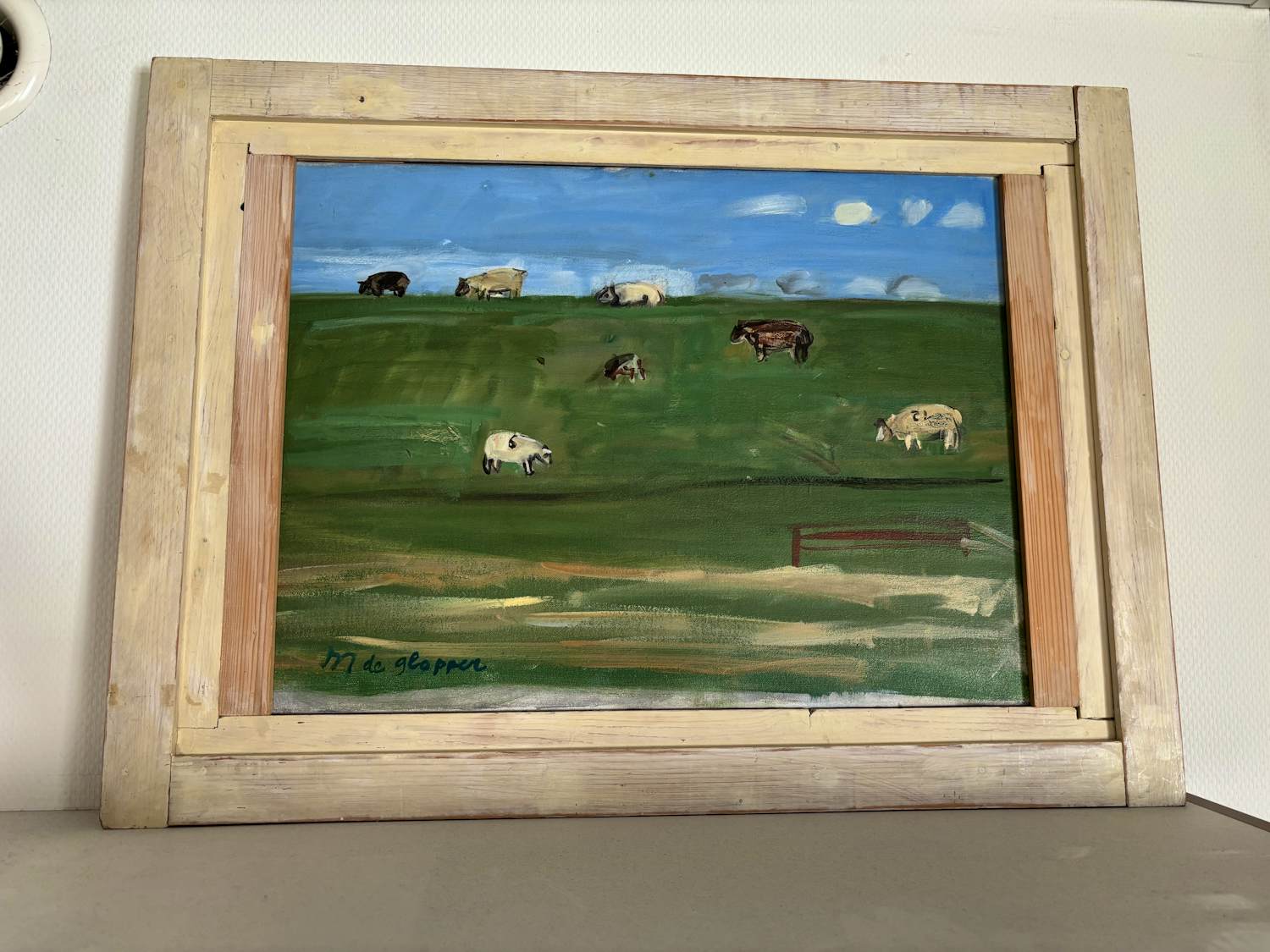 Marjan de Glopper - Landschap met koeien verkocht voor € 200!