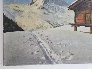 Fons Verstraeten - Berglandschap. Sneeuw. Mont Blanc? Matterhorn? kopen? Bied vanaf 299!