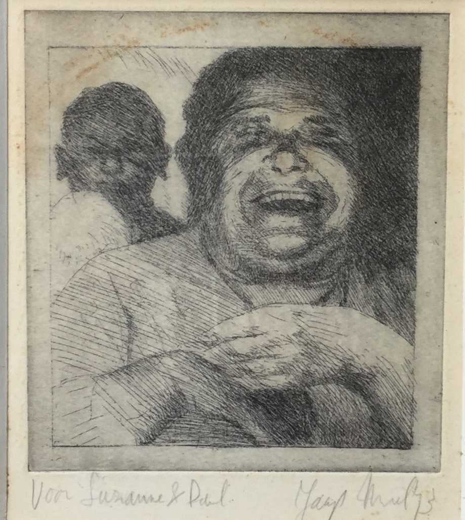 Niet of onleesbaar gesigneerd - C2232-11 - Portret van lachende man  kopen? Bied vanaf 1!