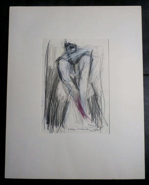 Peter Schenk - Krijttekening - 1985 kopen? Bied vanaf 65!