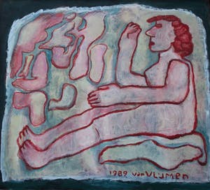 Koos van Vlijmen - Olieverf op doek - 1989 kopen? Bied vanaf 155!