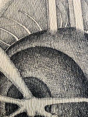 Niet of onleesbaar gesigneerd - surrealistische fantasie kopen? Bied vanaf 1!