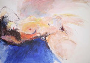 Franscz Witte - Gemengde techniek op papier, Naakt (Groot) kopen? Bied vanaf 80!