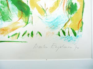 Martin Engelman - Ingelijste litho -1973- kopen? Bied vanaf 1!