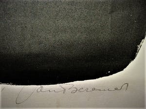 Jan Bezemer - Bijzondere Houtsnede "Wilde Paarden / goede wensen voor 1961" gesigneerd kopen? Bied vanaf 21!