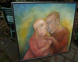 An Beerman - Olieverf op linnen , Verleiding – ingelijst , 93 x 98 cm - 2005 kopen? Bied vanaf 50!