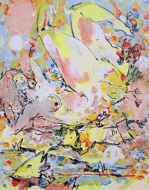 Christian Ludwig Attersee - Spechtstelle, Litho kopen? Bied vanaf 295!