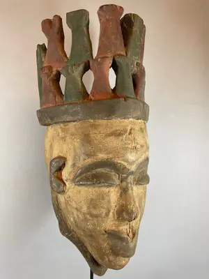 Igbo - 220566 - African IGBO Mask - Nigeria. kopen? Bied vanaf 55!