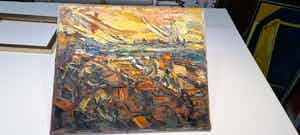 Berry Brugman - Abstract landschap verkocht voor € 100!