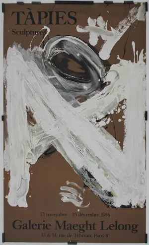 AcheterAntoni Tapies - originele lithografische affiche Galerie Maeght? Enchérissez de 50!