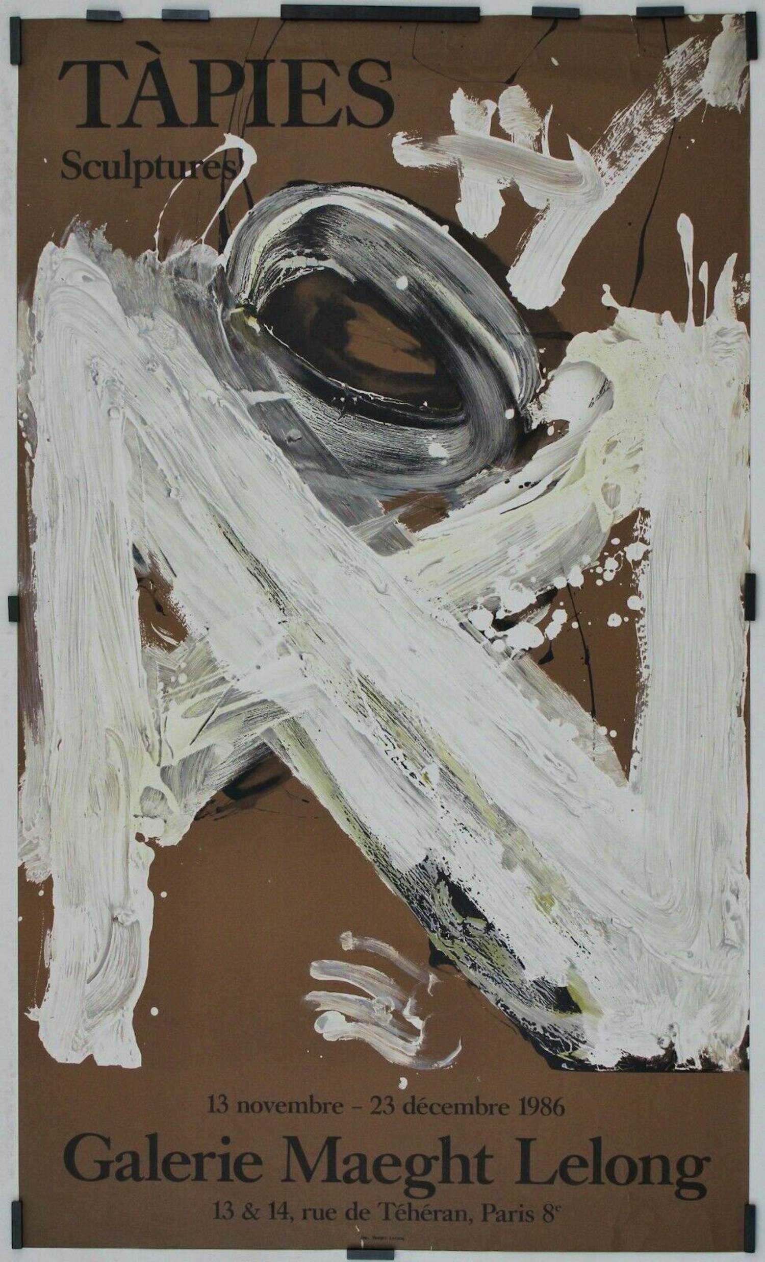 Antoni Tapies - originele lithografische affiche Galerie Maeght verkocht voor € 50!