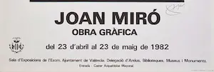 Joan Miro - Kleurenaffiche OBRA GRAFICA uit 1982 kopen? Bied vanaf 50!