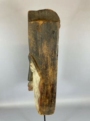 Ibibio - 210819 - Tribal used Rare African Ibibio mask - Nigeria. kopen? Bied vanaf 65!