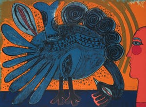 Corneille - Litho, Tête de grand oiseau kopen? Bied vanaf 1!