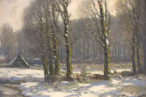 Louis Willem van Soest - Gelders winterlandschap kopen? Bied vanaf 500!