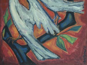 Klaas Pijlman - 2 Gouaches, “Vogels” en “Storm” – 1961 kopen? Bied vanaf 1!