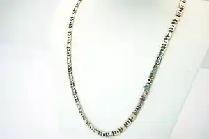 Z.G.A.N. 18 karaats Wit-gouden zg. "Valkenoog" collier - lengte 50 cm - verkocht voor € 1360!