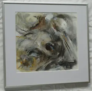 Sara Tromp - Ingelijste gouache , Abstracte voorstelling - 1995 kopen? Bied vanaf 1!