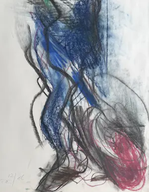 Ger Lataster - gemengde techniek op papier | 'Zonder titel' | 1986 (INGELIJST) kopen? Bied vanaf 750!