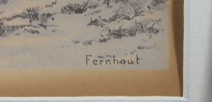 Edgar Fernhout - Litho, Sneeuwvlakte - Ingelijst kopen? Bied vanaf 50!