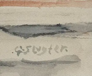 Ger Sluijter - stilleven bloemen - aquarel - gesigneerd kopen? Bied vanaf 35!