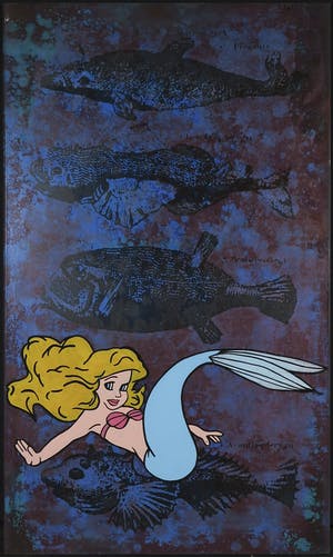 Jan Bollaert - Gemengde techniek op board, Mermaid III (Groot) kopen? Bied vanaf 1!