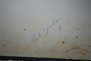 Bas Galis - abstracte gouache, jaren 60 - mooi ingelijst - 2-zijdige schildering kopen? Bied vanaf 165!