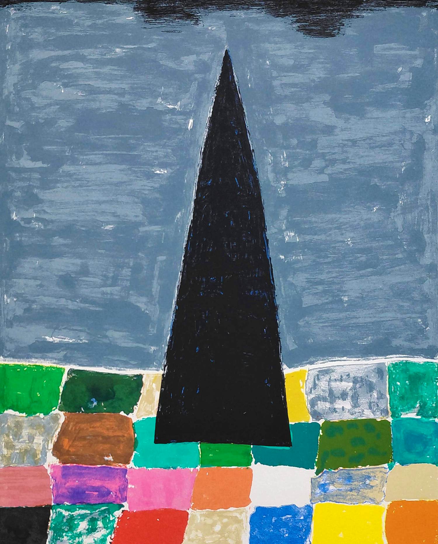 Harrie Gerritz - De zwarte toren, zeefdruk kopen? Bied vanaf 75!