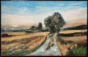 Rinus Blomsteel - Olieverf op doek, Frankrijk - Ingelijst vendu pour 48€ !