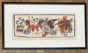Corneille - Antieke ingelijste litho, Journée Féérique / Feeric Day, 1971 kopen? Bied vanaf 1200!