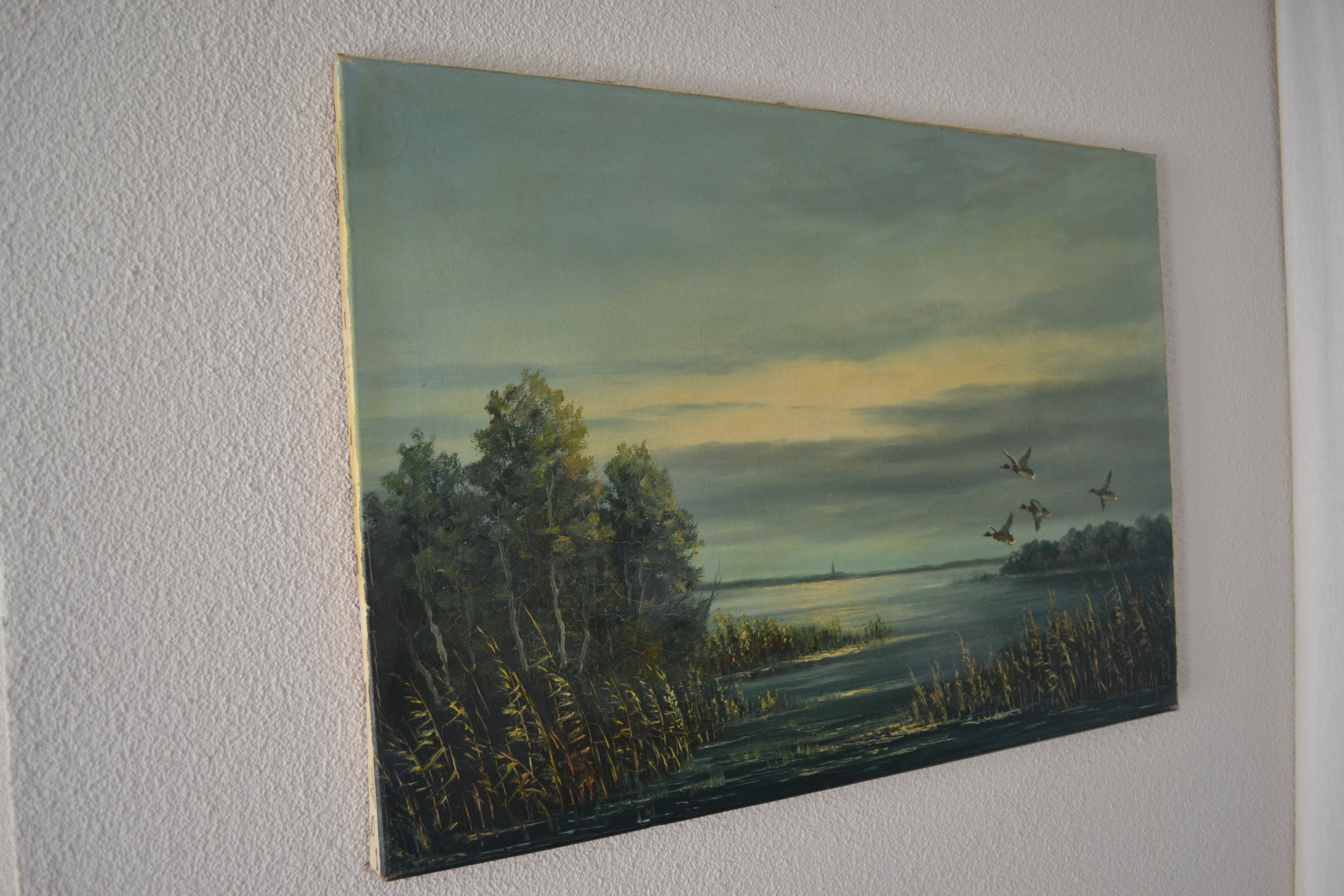 Niet of onleesbaar gesigneerd - Hollandse school - Overvliegende eenden kopen? Bied vanaf 1!