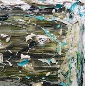 Koen Delaere - Acryl en alkyd op doek, Compositie zonder titel - Ingelijst kopen? Bied vanaf 3000!