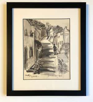 Corneille - Oude tekening - Houthem Saint-Gerlach - 1947 verkocht voor € 1500!