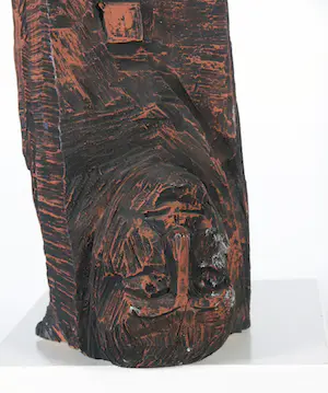 Jovan Arsenovic - Beschilderd houten sculptuur, Androgyne kopen? Bied vanaf 1!