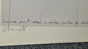 Christo - Originele 1985 kleuren litho pont neuf wrapped/ project Paris POTLOOD gesigneerd kopen? Bied vanaf 169!