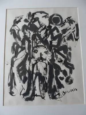 Paul Bervoets - Stifttekening, titel, Der Schutz Engel kopen? Bied vanaf 45!