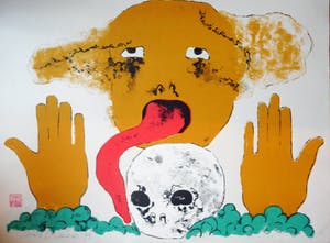 Mark Brusse - drieluik met hoofd kopen? Bied vanaf 80!