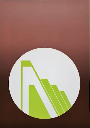 Friedrich Geiler - Concrete-constructieve compositie - 1974 - Originele linoleumsnede, handgesigneerd kopen? Bied vanaf 100!