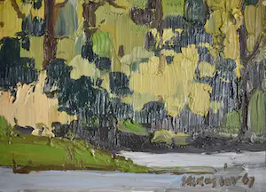 Klaas Koster - Herfstbomen aan water kopen? Bied vanaf 25!