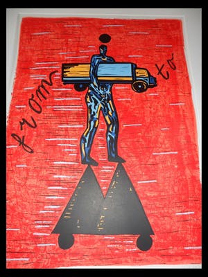 Hans Wap - Zeefdruk. Titel, "From .... to". kopen? Bied vanaf 40!
