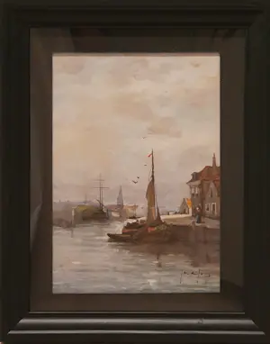 Jan de Jong - Uitkijk op de oude haven kaufen? Bieten Sie von 190!